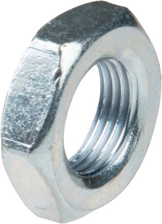 Exemplarische Darstellung: Sechskantmutter, DIN 439 / ISO 4035 / ISO 8675 (Stahl verzinkt)