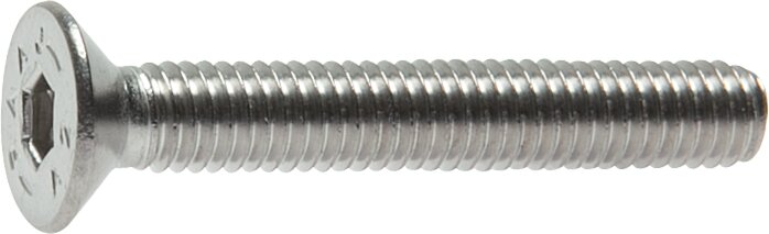 Exemplarische Darstellung: Senkschraube mit Innensechskant DIN 7991 / ISO 10642 (Edelstahl)