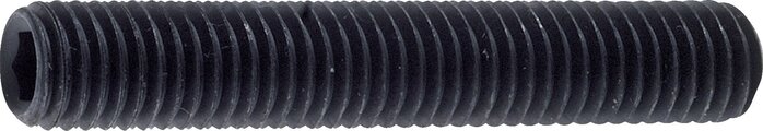 Exemplarische Darstellung: Gewindestift DIN 916 / ISO 4029 (Stahl schwarz)