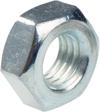 Exemplarische Darstellung: Sechskantmutter, DIN 934 / ISO 4032 (Stahl verzinkt)