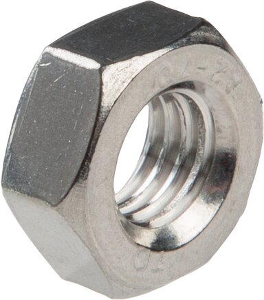 Exemplarische Darstellung: Sechskantmutter, DIN 934 / ISO 4032 (Edelstahl)