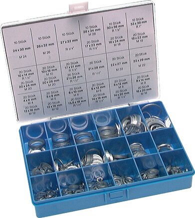 Exemplarische Darstellung: Aluminium-Dichtring Sortiment