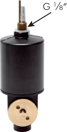 Exemplarische Darstellung: Anbau-Kondensatableiter mit Handnotbetätigung für Kombi-Wartungseinheiten