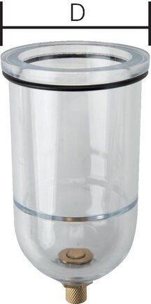 Exemplarische Darstellung: Ersatz-Behälter für Feinfilter - Standard, Typ BDFX 33