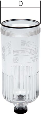 Exemplarische Darstellung: Ersatz-Behälter für Filter & Filterregler - Multifix, Typ BF 2