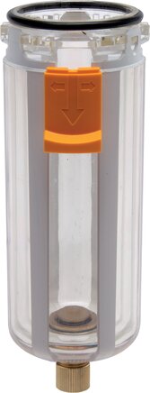 Exemplarische Darstellung: Ersatz-Behälter für Filter, manueller Ablass