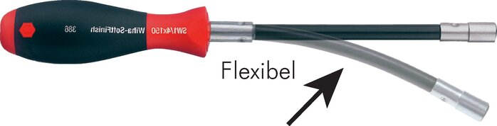 Exemplarische Darstellung: Bit-Handhalter, flexibel