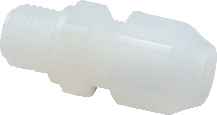 Exemplarische Darstellung: Gerade Verschraubung, zylindrisches Gewinde, Kunststoff