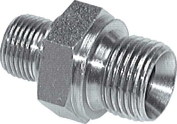 Exemplarische Darstellung: Doppelnippel mit G-Gewinde, Stahl verzinkt