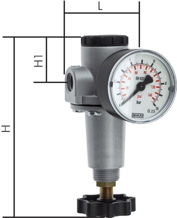 Exemplarische Darstellung: Druckregler - Standard, Baureihe 1 und 2