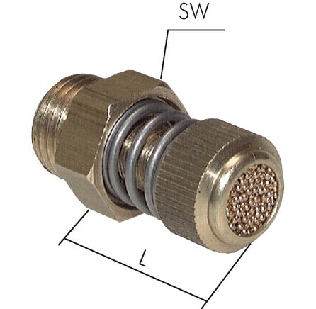 Exemplarische Darstellung: Drosselschalldämpfer