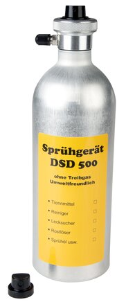 Exemplarische Darstellung: Wiederbefüllbare Druckluftsprühdose