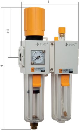Exemplarische Darstellung: Wartungseinheit, 2-teilig - Eco-Line