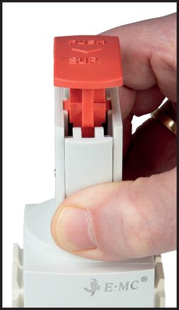 Anwendungsbeispiel: Handbetätigung Absperrventil für Eco-Line Wartungsgerät