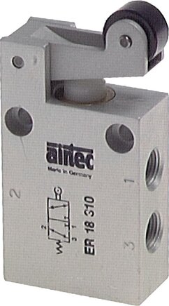 Exemplarische Darstellung: 3/2-Wege Rollenhebelventil