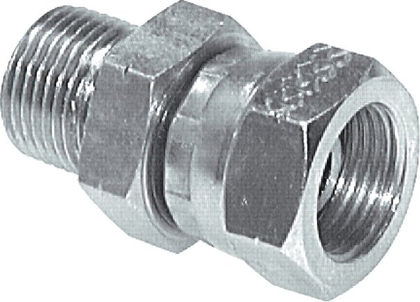 Exemplarische Darstellung: Einschraubverschraubung mit G-Gewinde (60° Universaldichtkegel, innen), Stahl verzinkt