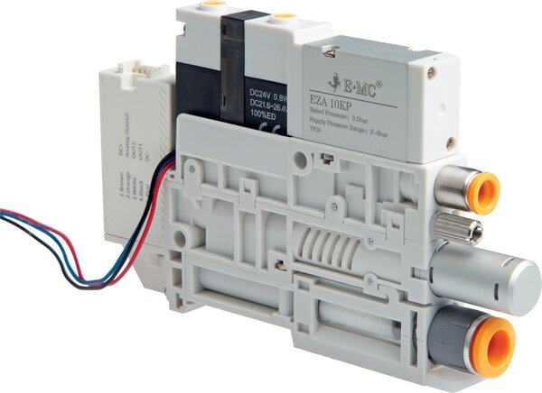 Exemplarische Darstellung: Vakuumeinheit (Standardbauform mit Vakuumschalter)