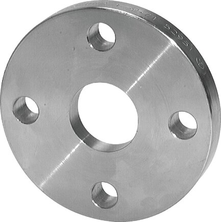 Exemplarische Darstellung: Loser Flansch DIN 2642, für Vorschweißbördelscheiben, Vollmaterial