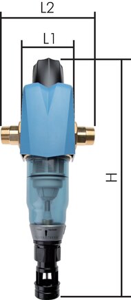 Exemplarische Darstellung: Trinkwasser-Rückspülfilter, R 1 1/2" & R 2"