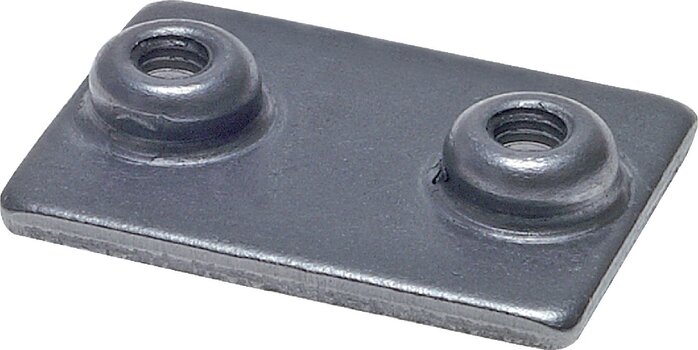 Exemplarische Darstellung: Zubehör für Rohrschellen, Anschweißplatte