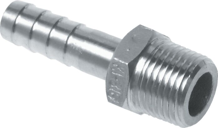 Exemplarische Darstellung: Gewindetülle mit konischem Gewinde, 1.4408