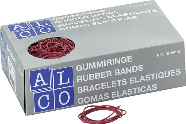 Exemplarische Darstellung: Gummiringe