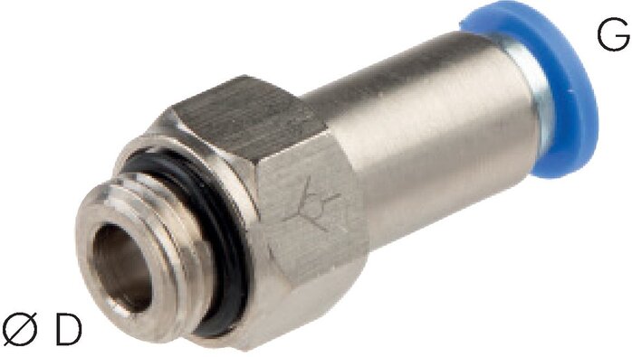 Exemplarische Darstellung: Rückschlagventil mit Steckanschluss