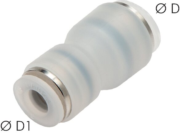 Exemplarische Darstellung: Steckverbindung, PVDF