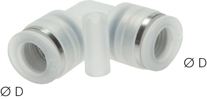 Exemplarische Darstellung: Winkelsteckverbindung Polypropylen