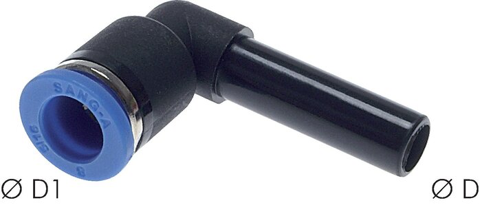 Exemplarische Darstellung: L-Steckverbindung mit Stecknippel