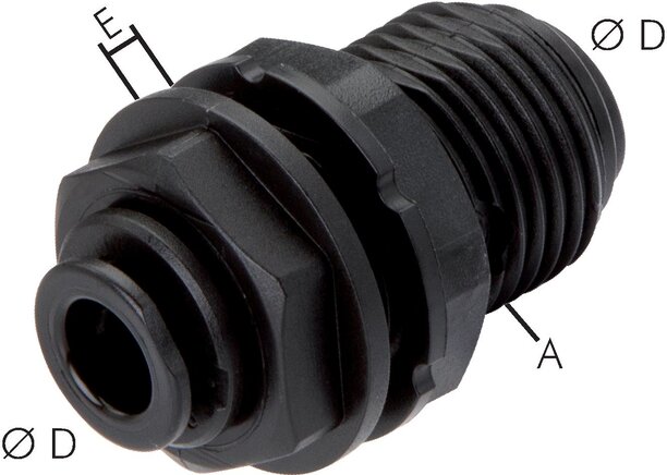 Exemplarische Darstellung: Schott-Steckverbindung mit zylindrischem Gewinde, FDA