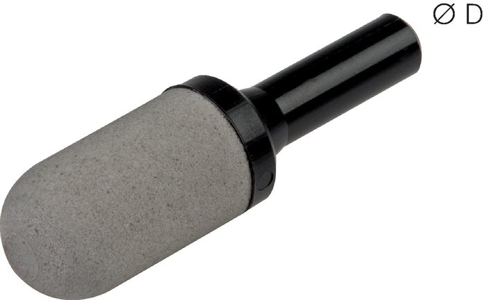 Exemplarische Darstellung: Schalldämpfer mit Stecknippel (Standard)