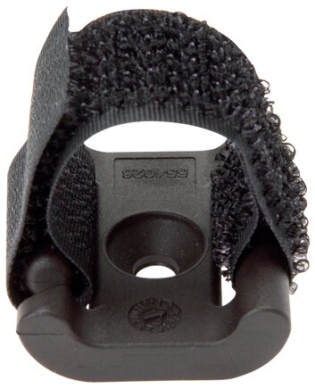 Exemplarische Darstellung: Klettbandhalter für Schläuche und Kabel, Schraubmontage