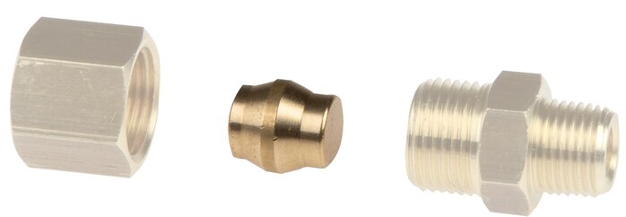 Anwendungsbeispiel: Montage Verschlussstopfen für Messing-Verschraubung, Messing