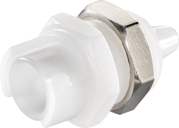 Exemplarische Darstellung: Kupplungsdose mit Schlauchtülle & Schottgewinde, POM