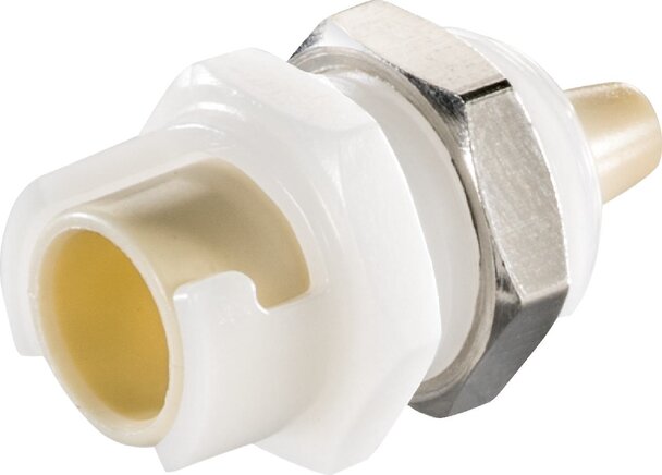 Exemplarische Darstellung: Kupplungsdose mit Schlauchtülle & Schottgewinde, Polypropylen