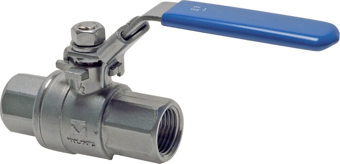 Exemplarische Darstellung: Edelstahl-Kugelhahn 2-teilig, voller Durchgang