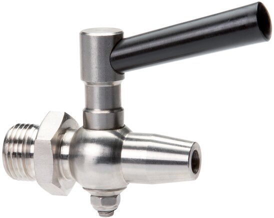 Exemplarische Darstellung: Edelstahl-Probierhahn
