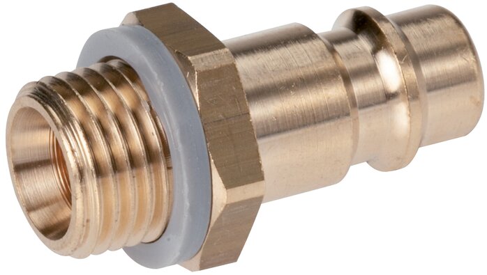 Exemplarische Darstellung: Kupplungsstecker mit Außengewinde, Messing