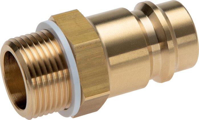 Exemplarische Darstellung: Kupplungsstecker mit Außengewinde, Messing