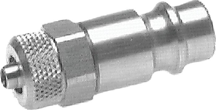Exemplarische Darstellung: Kupplungsstecker mit Überwurfmutter, 1.4305