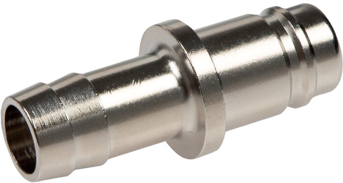 Exemplarische Darstellung: Kupplungsstecker mit Schlauchtülle, Messing vernickelt
