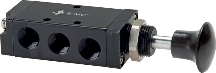 Exemplarische Darstellung: 5/2-Wege Axial-Handhebelventil G 1/8"