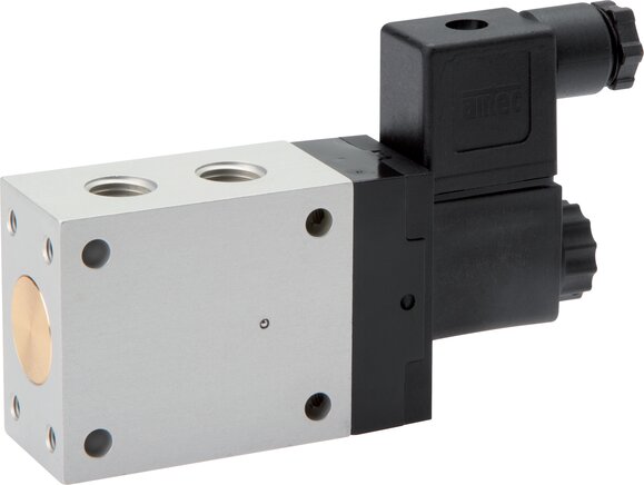 Exemplarische Darstellung: 3/2-Wege Magnetventil mit Federrückstellung (NC oder NO)