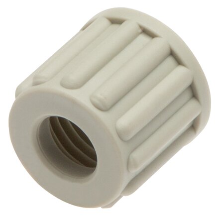 Exemplarische Darstellung: Rändelmutter aus Polypropylen