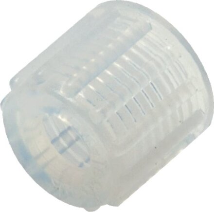 Exemplarische Darstellung: Rändelmutter aus PVDF