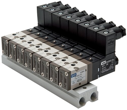 Exemplarische Darstellung: Mehrfachanschlussplatte