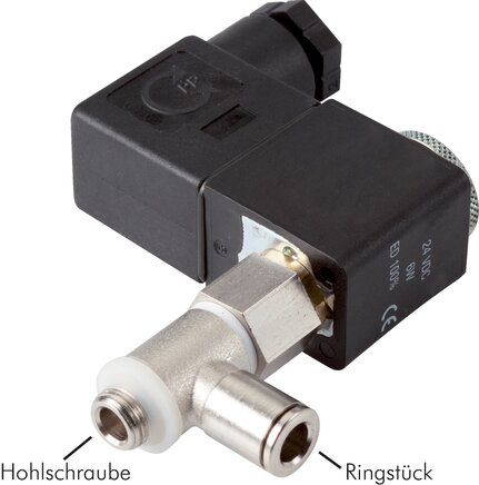 Exemplarische Darstellung: Hohlschraubenventil mit Steckanschluss