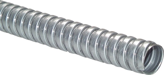 Exemplarische Darstellung: Metallschutzschlauch gegen Schweißspritzer und heiße Späne