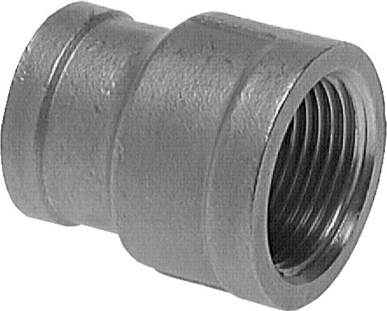 Exemplarische Darstellung: Muffen / Reduziermuffen, rund, 1.4408